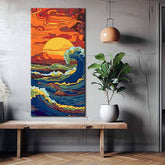 Paint by Numbers Painting Sunset by The Sea